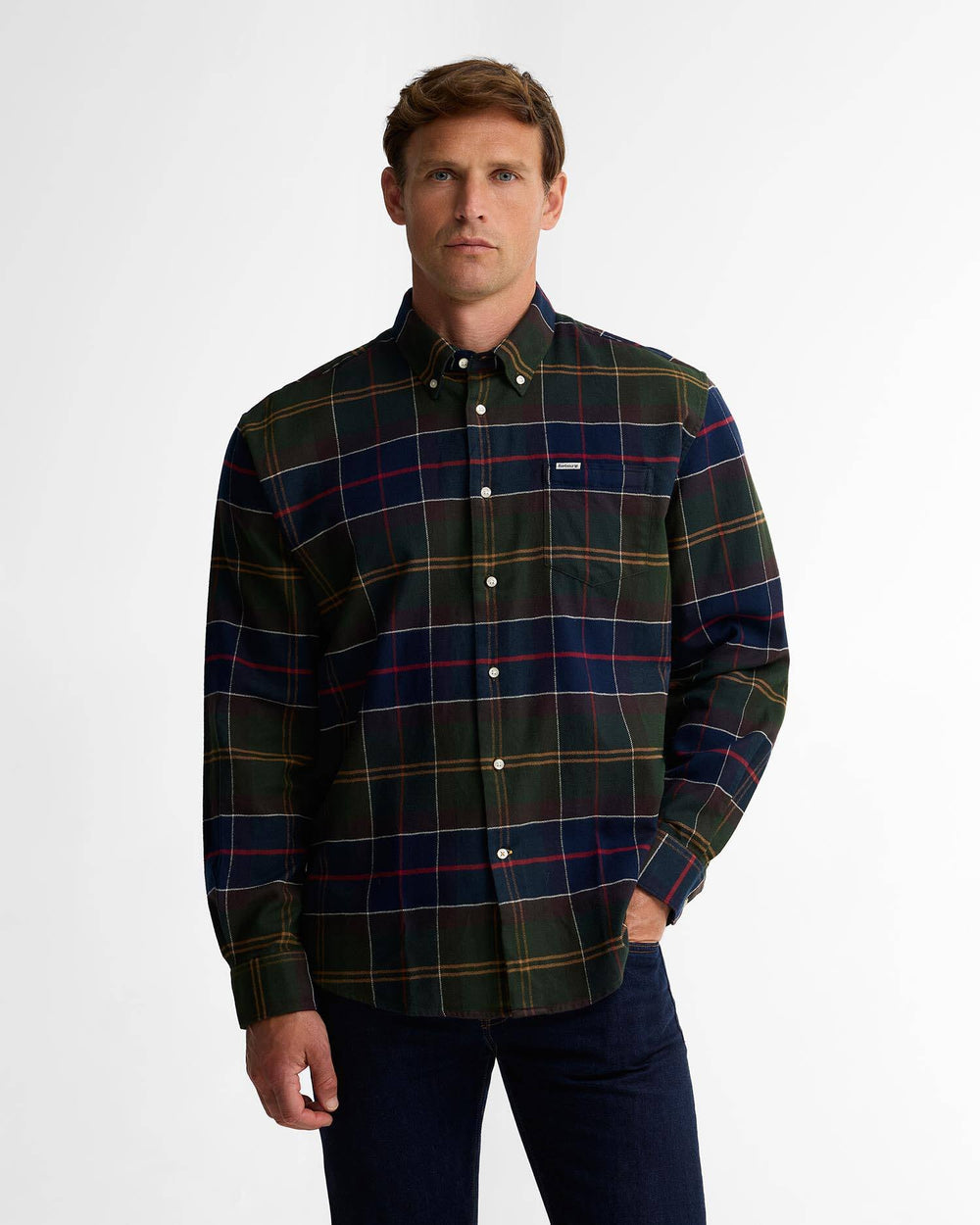 Barbour Men's Hogside Tartan Regular Long-Sleeved Shirt - Quest Outdoors
