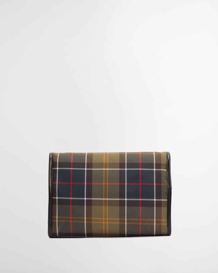 Barbour Tartan Hanging Washbag - Quest Outdoors