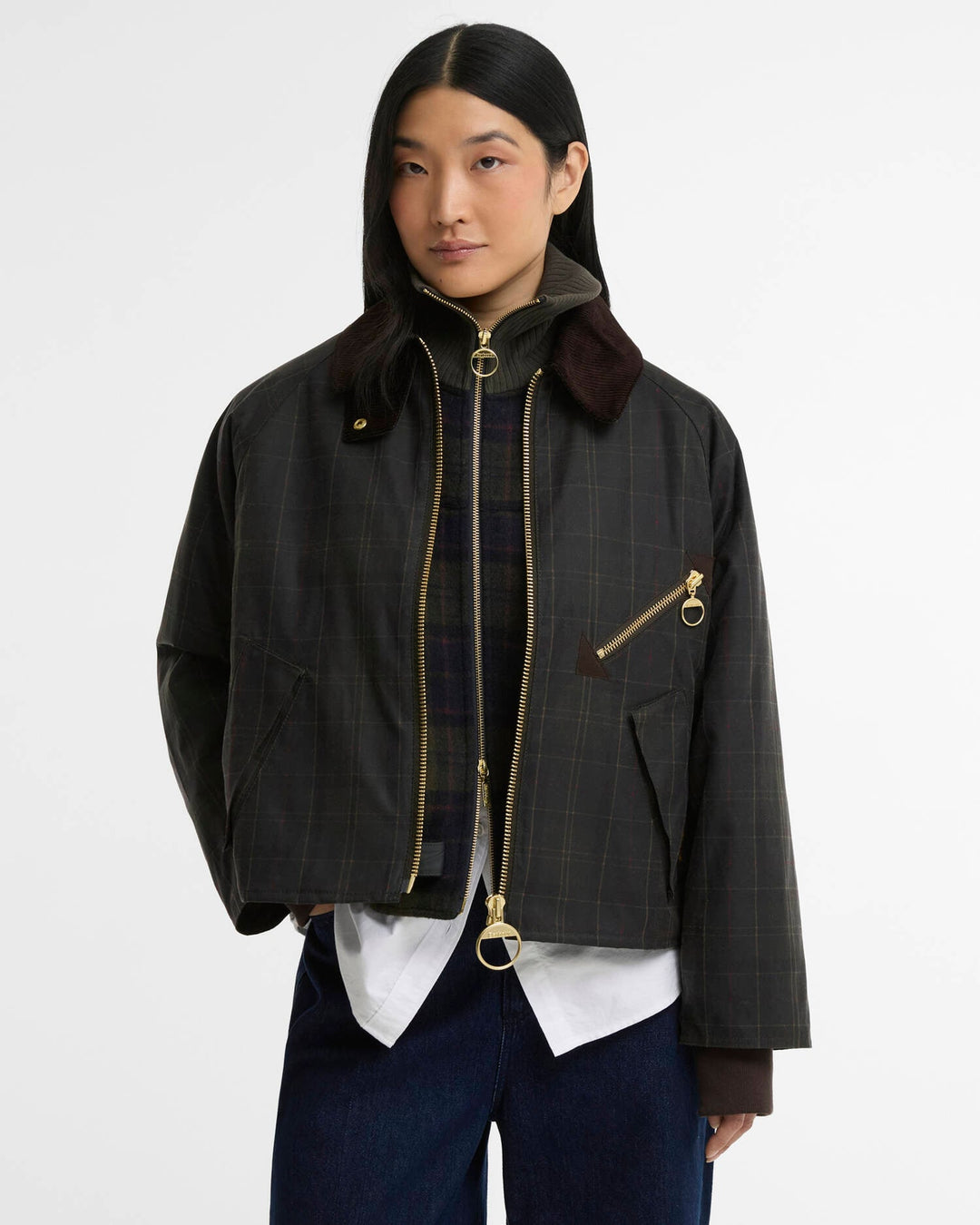 Barbour Women's Arlene Checked Wax Jacket - Quest Outdoors