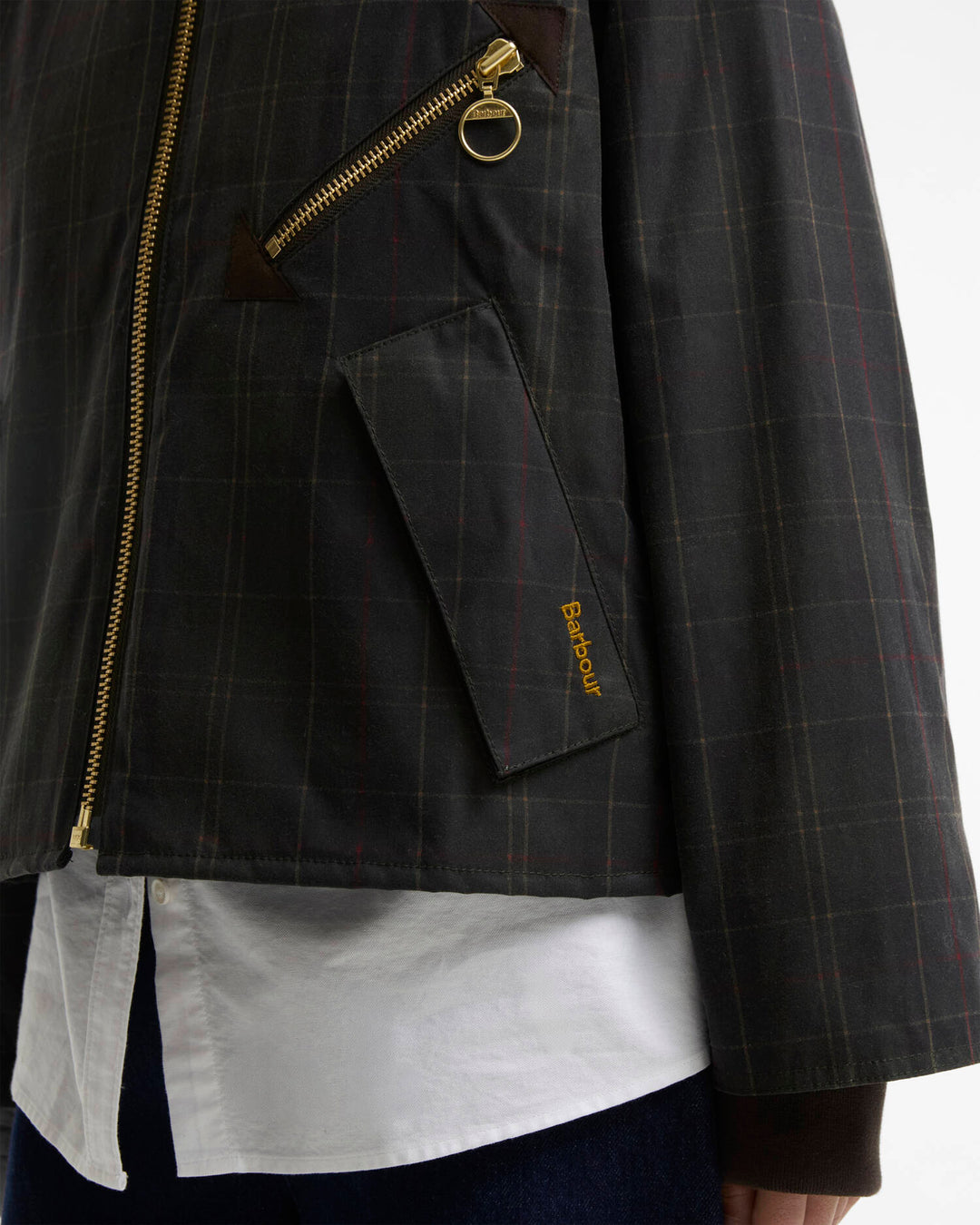 Barbour Women's Arlene Checked Wax Jacket - Quest Outdoors