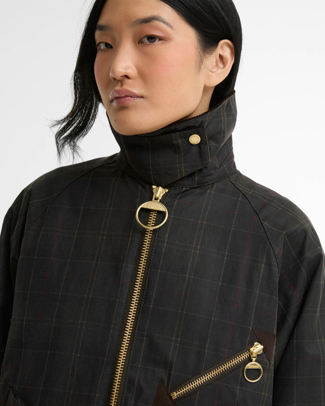 Barbour Women's Arlene Checked Wax Jacket - Quest Outdoors