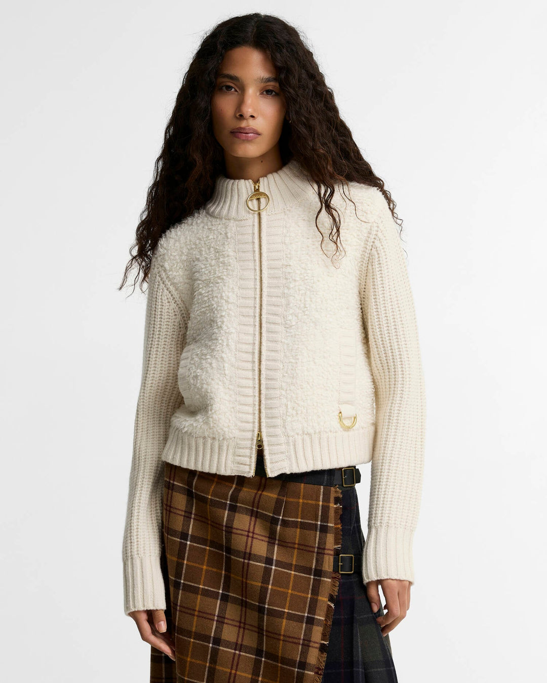 Barbour Women's Hazelwood Knitted Zip Through - Quest Outdoors