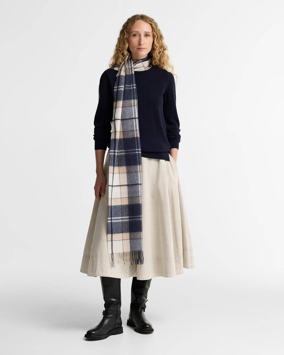 Barbour Women's Tartan Cashmere Scarf - Quest Outdoors