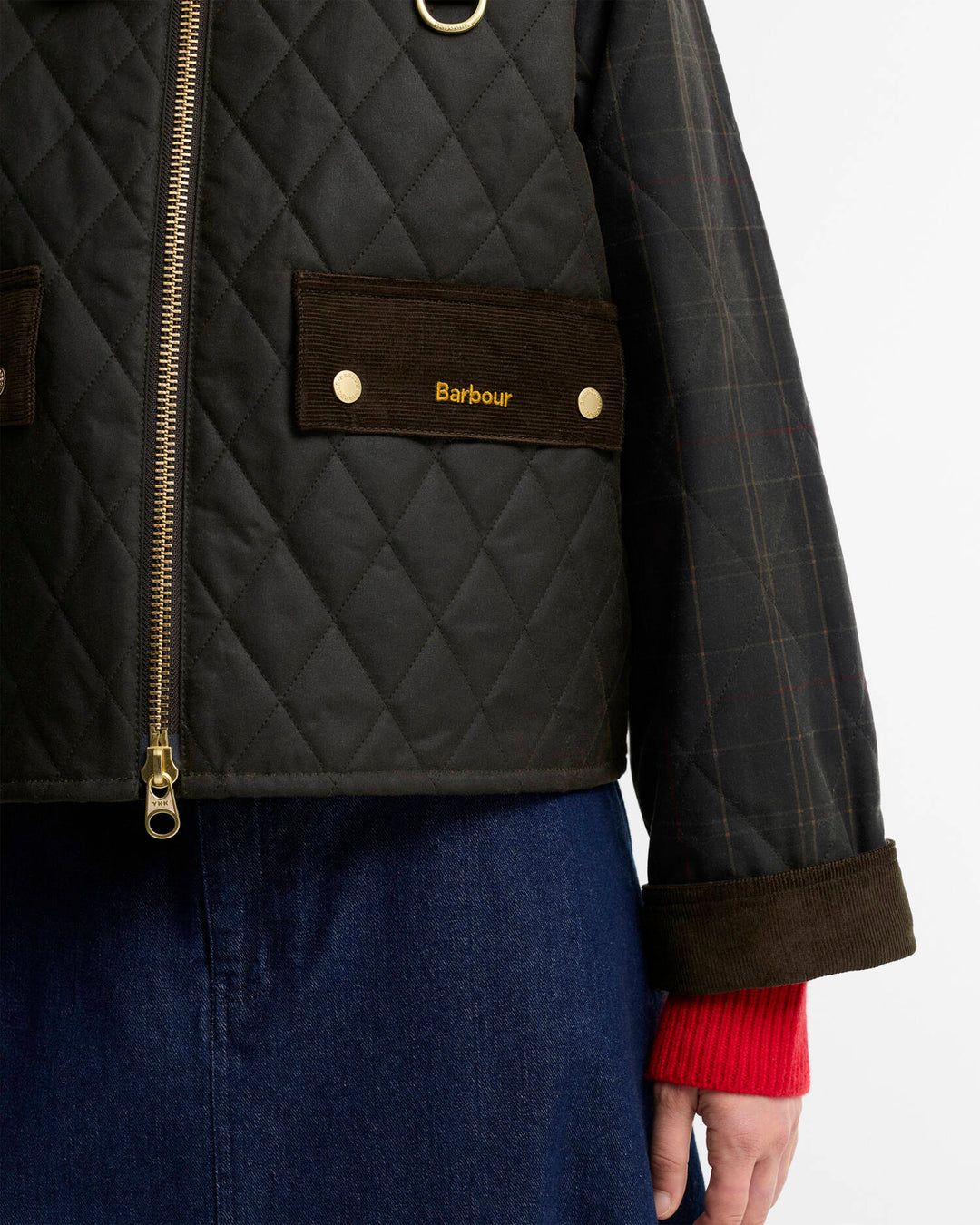 Barbour Women's Tartan Reimagined Icons Tartan Quilted Spey Waxed Jacket - Quest Outdoors
