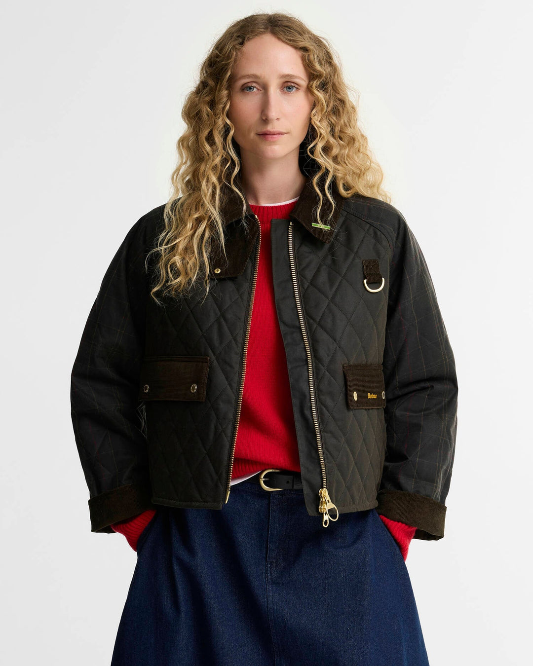 Barbour Women's Tartan Reimagined Icons Tartan Quilted Spey Waxed Jacket - Quest Outdoors