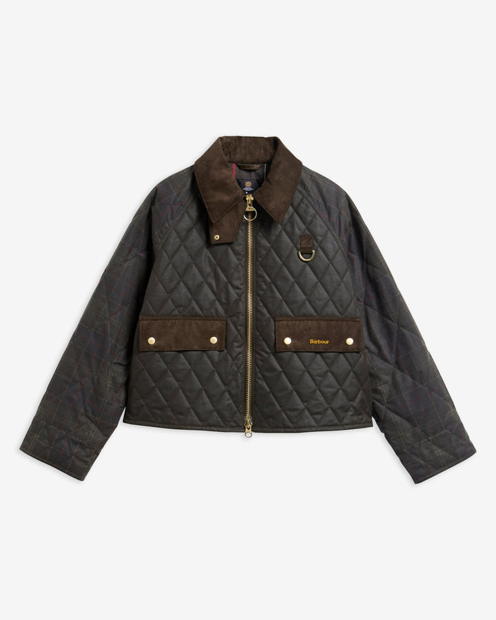 Barbour Women's Tartan Reimagined Icons Tartan Quilted Spey Waxed Jacket - Quest Outdoors