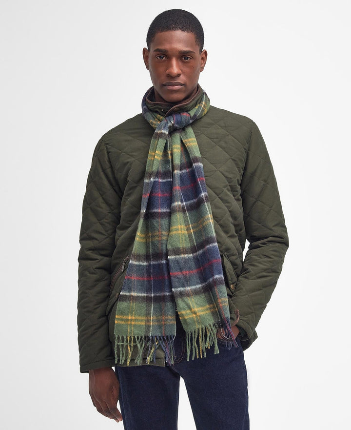 Barbour Wool Cashmere Tartan Scarf - Quest Outdoors
