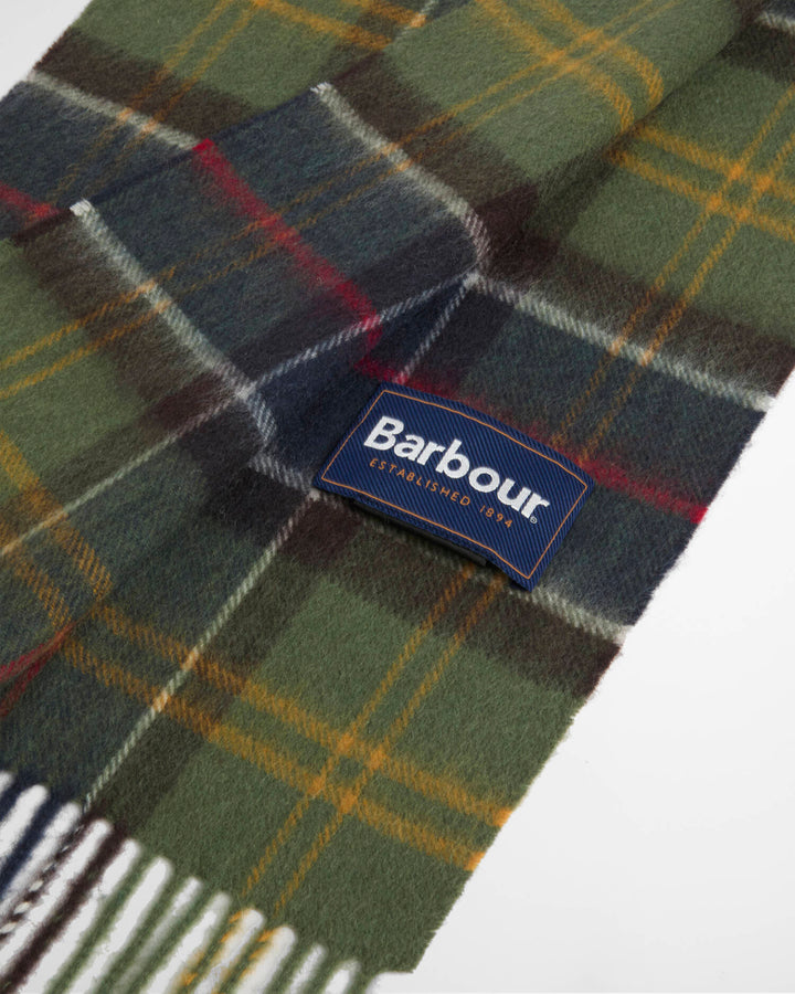 Barbour Wool Cashmere Tartan Scarf - Quest Outdoors