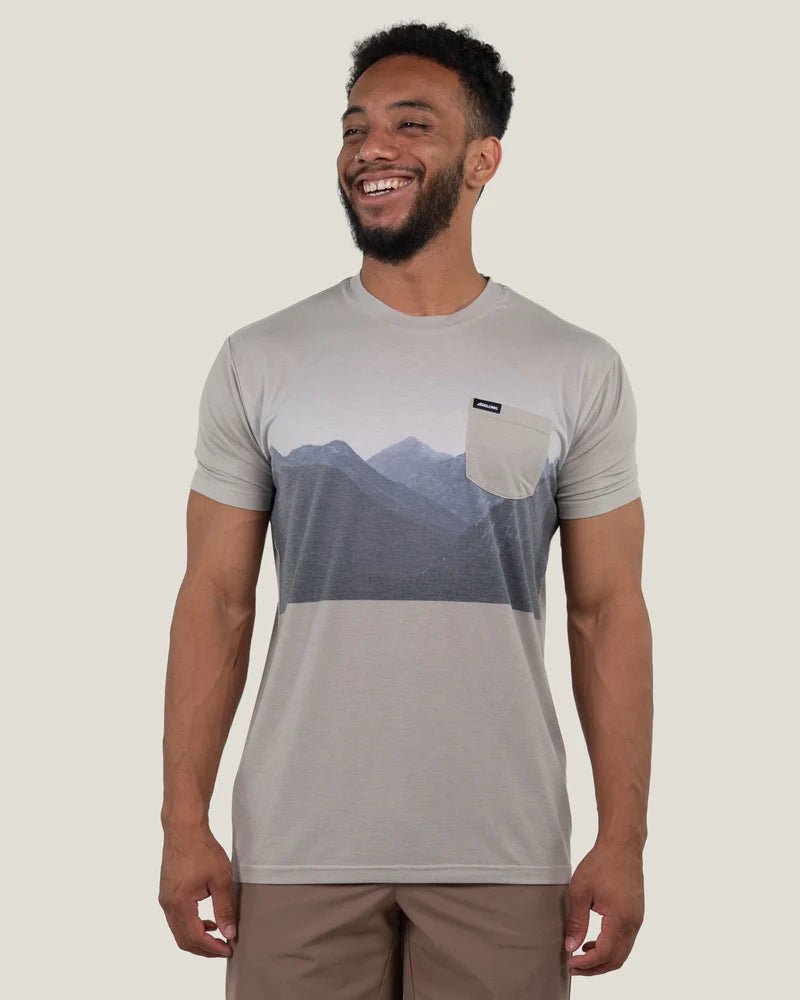 Belong Designs Men's Graphic Traverse Tek Tee - Quest Outdoors