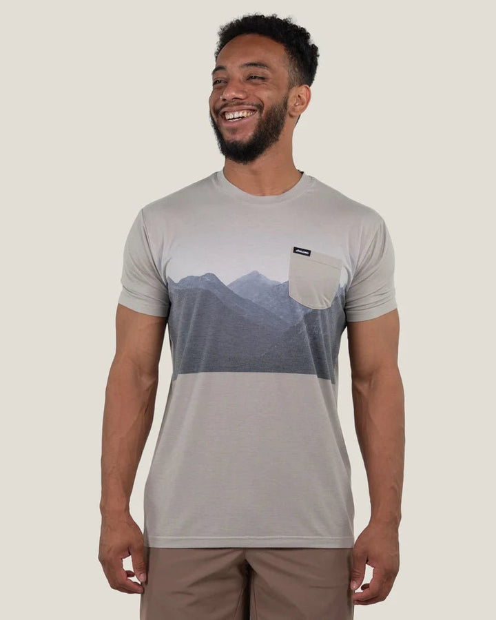 Belong Designs Men's Graphic Traverse Tek Tee - Quest Outdoors