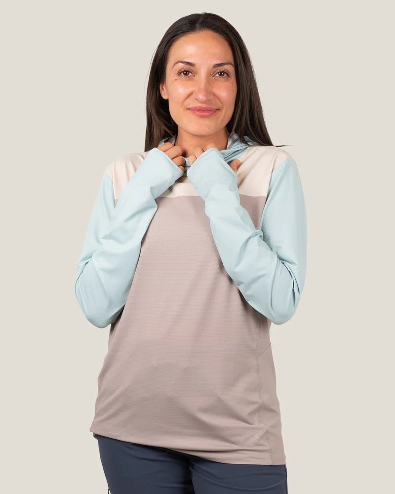 Belong Designs Women's Recycled Ascent UPF50 Sun Hoodie - Quest Outdoors