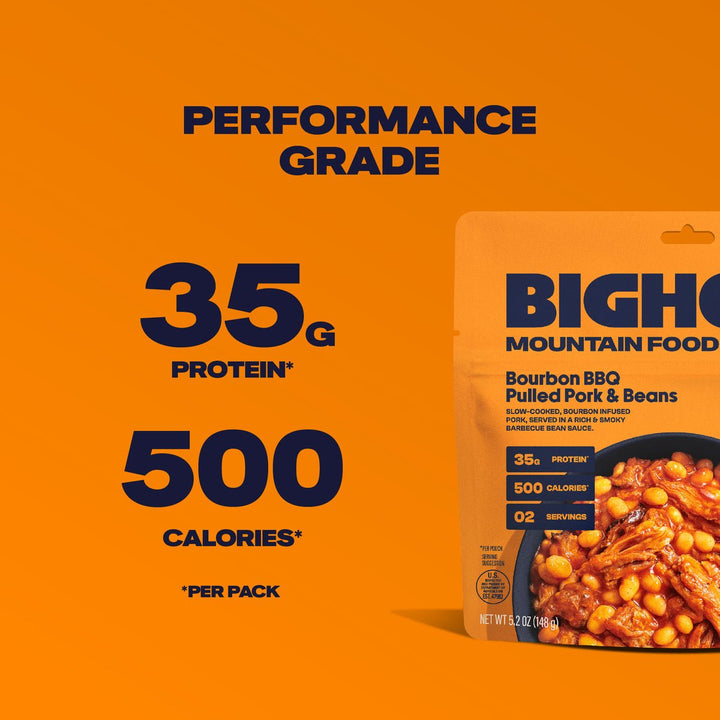 Bighorn Food Bourbon BBQ Pulled Pork & Beans - Quest Outdoors