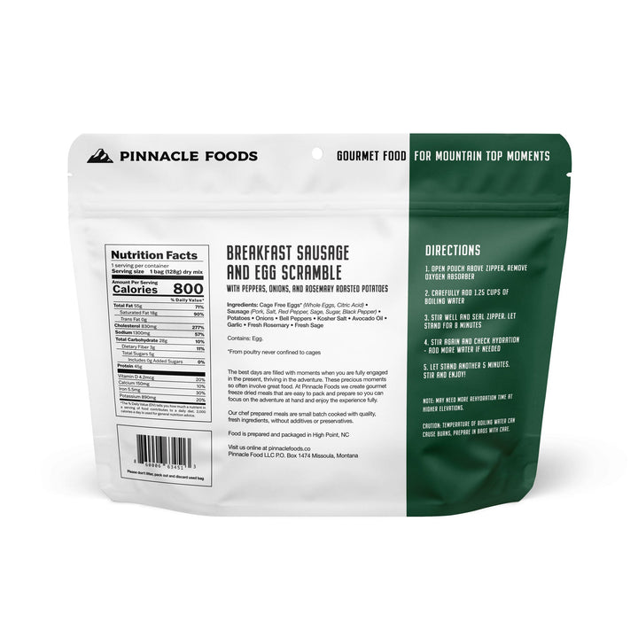 Breakfast Sausage and Egg Scramble with Peppers, Onions, and Rosemary Roasted Potatoes - Quest Outdoors