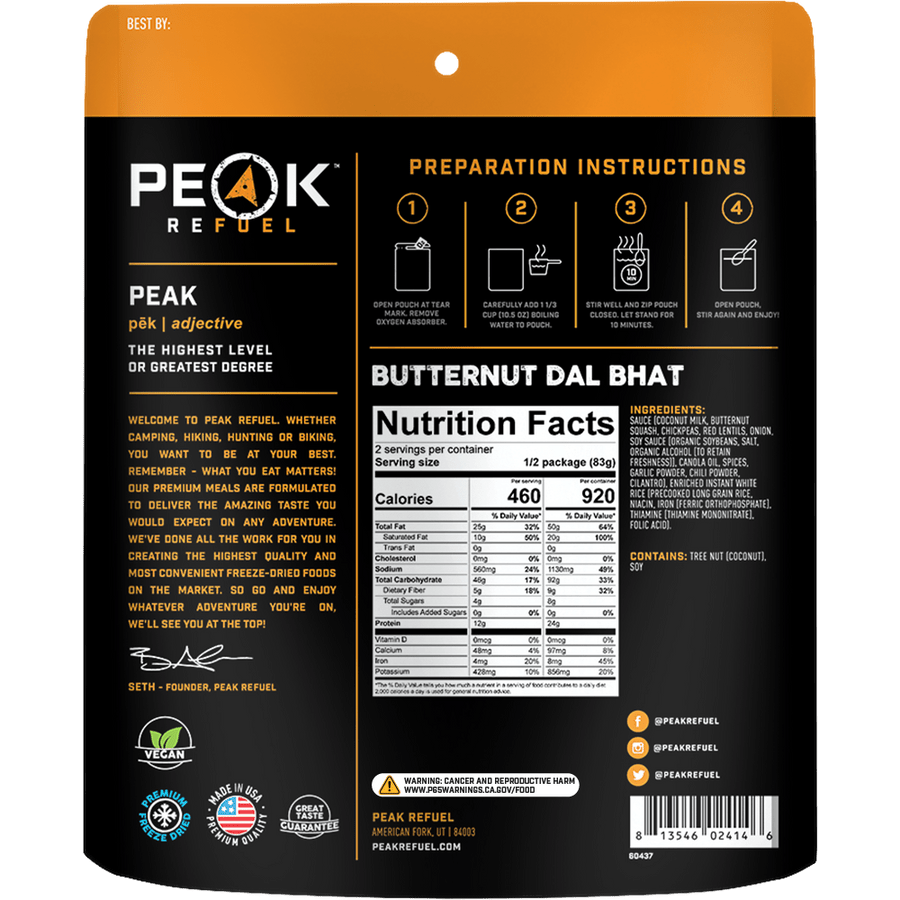 Butternut Dal Bhat - Quest Outdoors