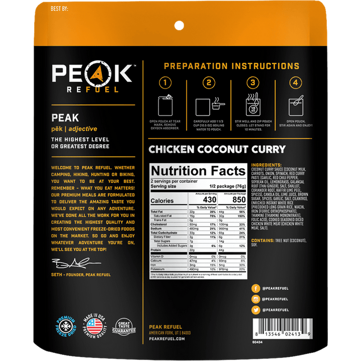 Chicken Coconut Curry - Quest Outdoors