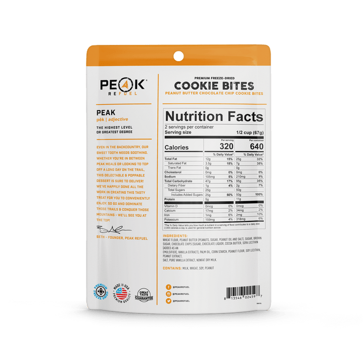 Chocolate Chip Peanut Butter Cookie Dough Bite - Quest Outdoors