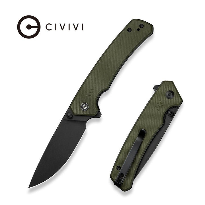 Civivi Merit Flipper & Thumb Stud Knife With Green G10 Handle - Quest Outdoors