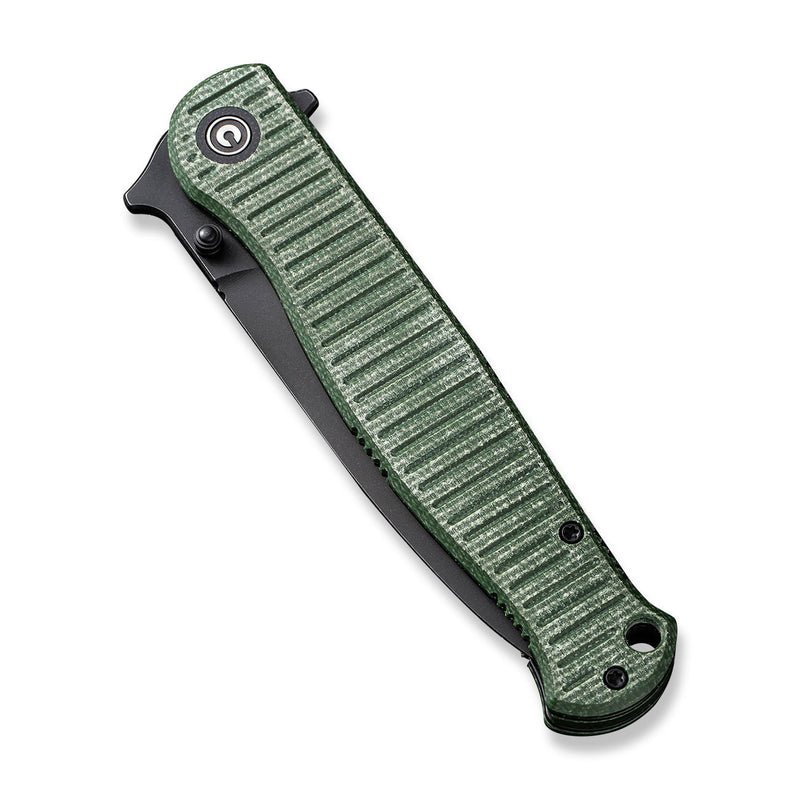 Civivi RS71 Flipper & Thumb Stud Knife With Green Micarta Handle - Quest Outdoors