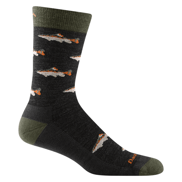 Darn Tough Men's Spey Fly Crew Lightweight Lifestyle Socks - Quest Outdoors