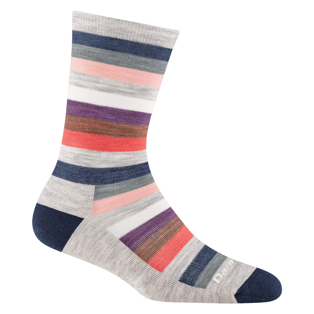 Darn Tough Women's Mystic Stripe Crew Lightweight Lifestyle Socks - Quest Outdoors