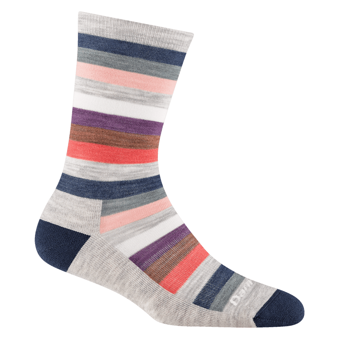 Darn Tough Women's Mystic Stripe Crew Lightweight Lifestyle Socks - Quest Outdoors