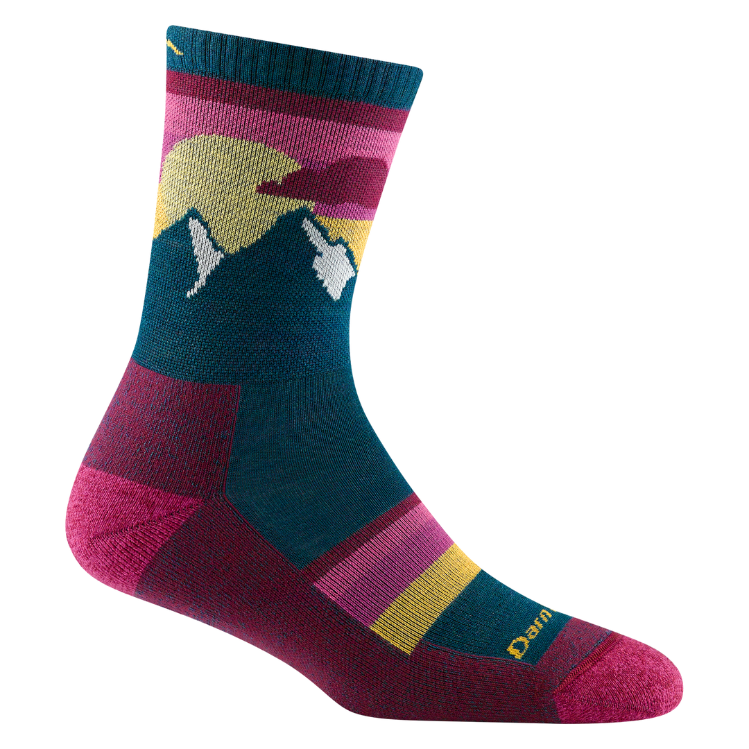 Darn Tough Women's Sunset Ledge Micro Crew Lightweight Hiking Socks - Quest Outdoors