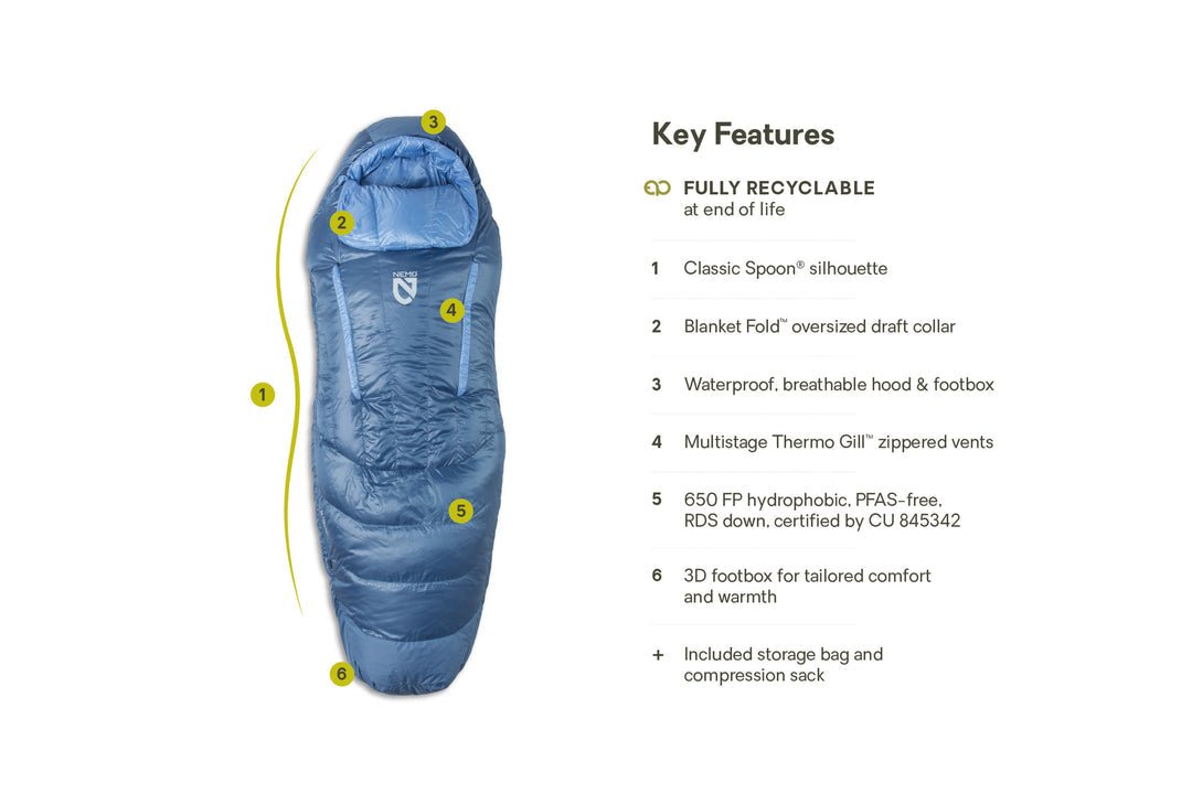 Disco™ 30 Women's Endless Promise® Down Sleeping Bag - Quest Outdoors