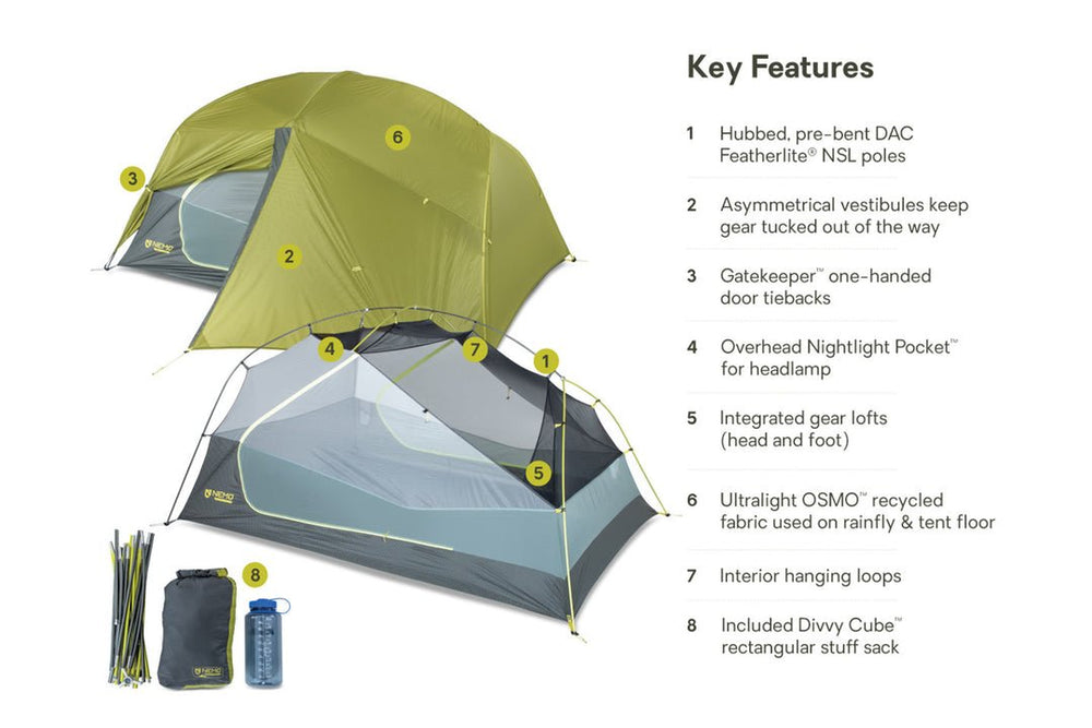 Dragonfly OSMO™ Ultralight Backpacking Tent, 3 Person - Quest Outdoors