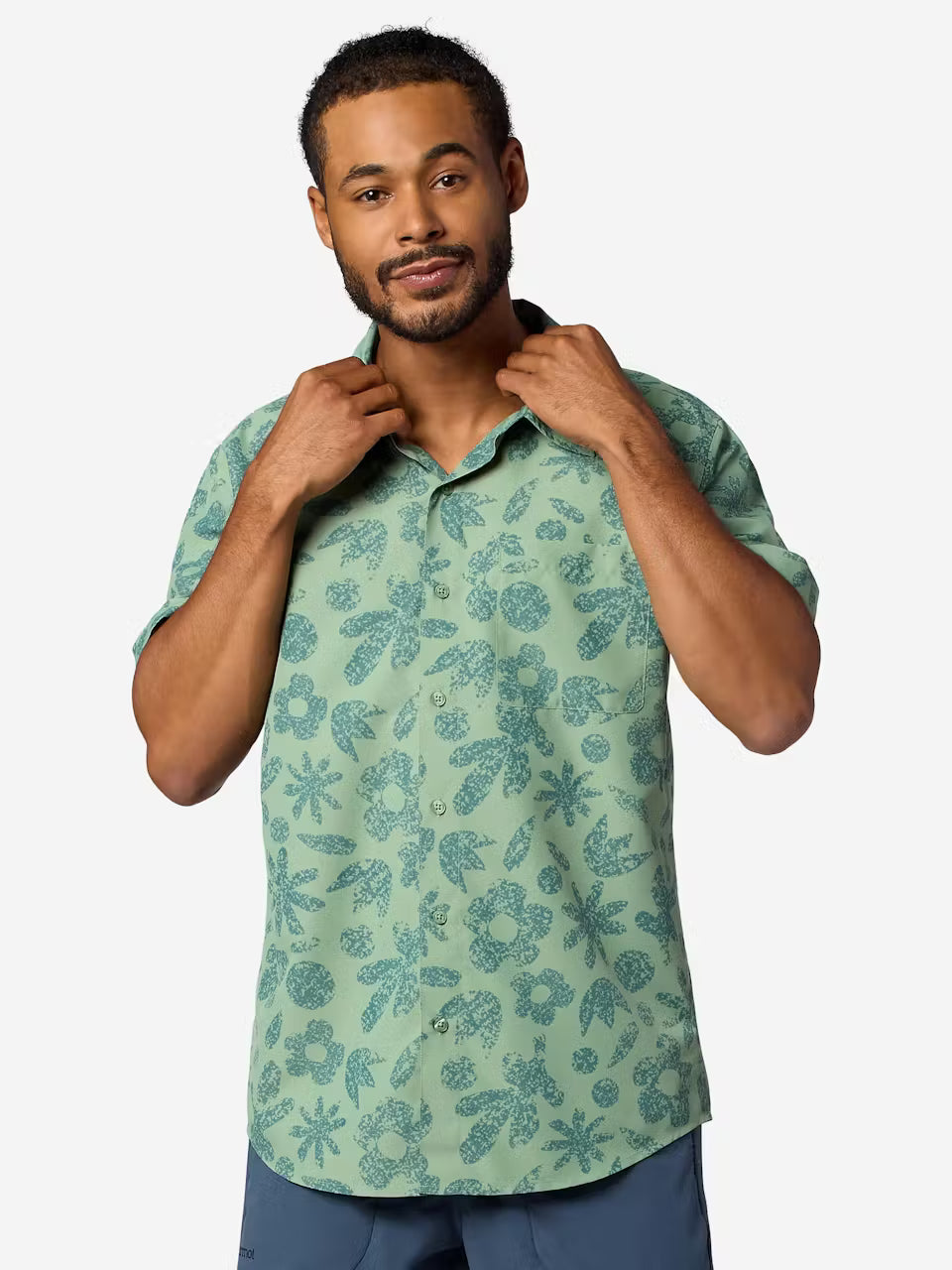 Marmot Men's AirExchange UPF 40 Novelty Short-Sleeve Collared Shirt