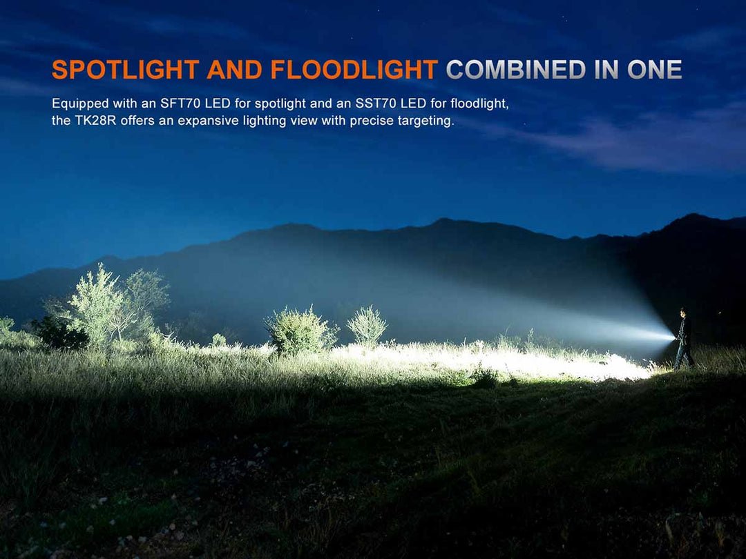 Fenix TK28R Rechargable Tactical Flashlight - Quest Outdoors