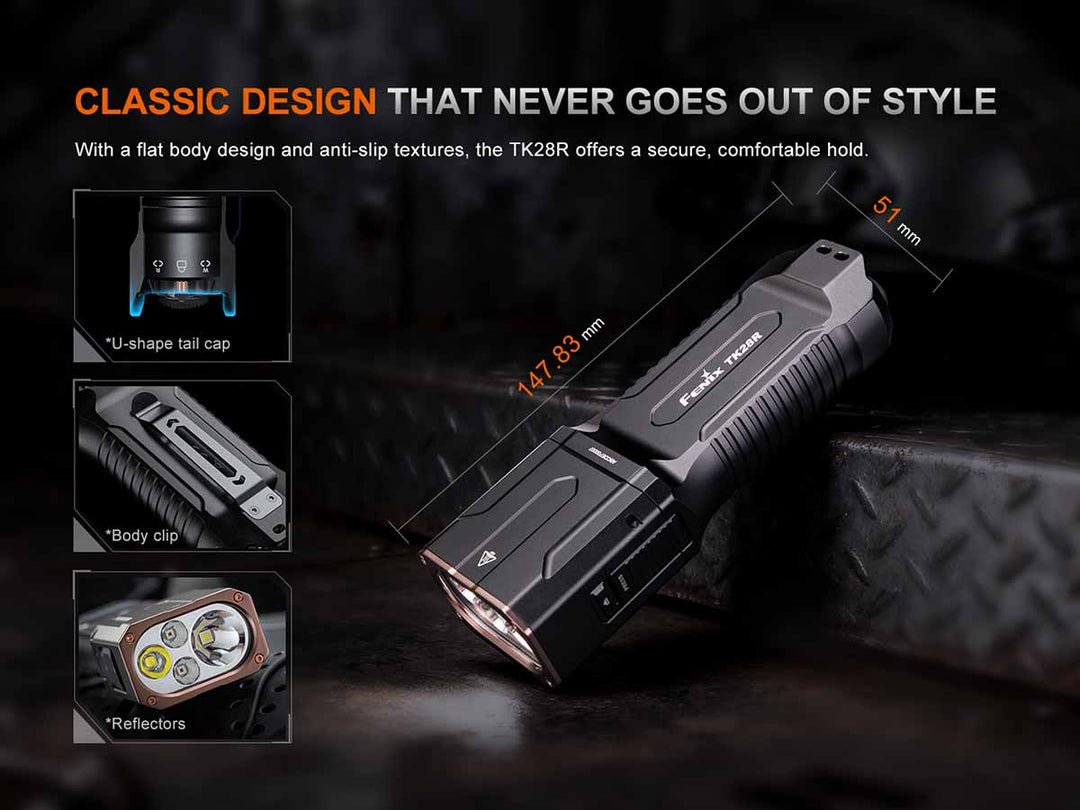 Fenix TK28R Rechargable Tactical Flashlight - Quest Outdoors