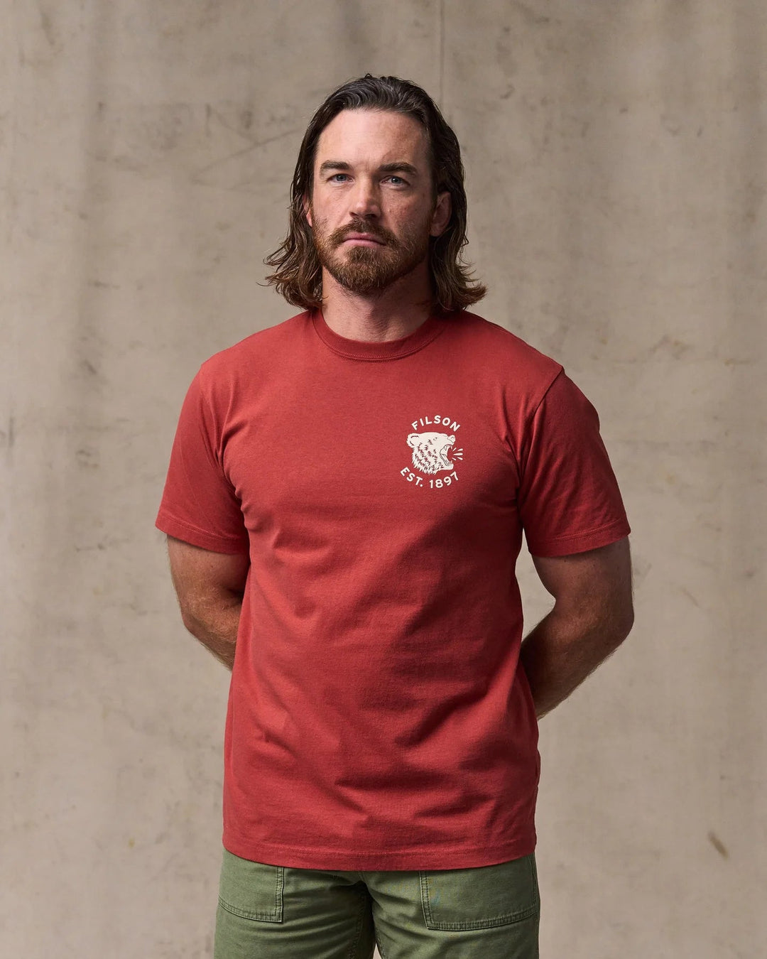Filson Men's Short Sleeve Bear Graphic T-Shirt - Quest Outdoors