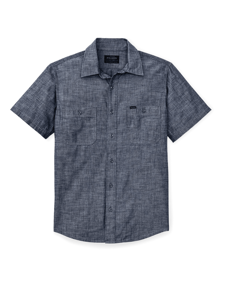 Filson Men's Short Sleeve Chambray Shirt - Quest Outdoors