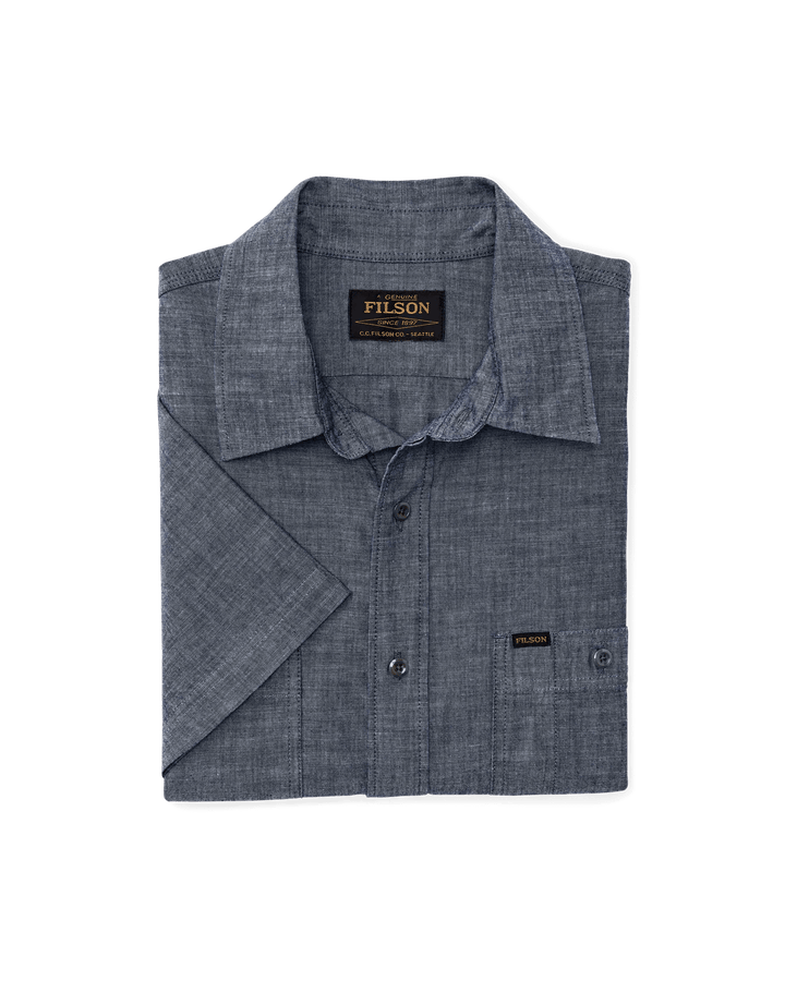 Filson Men's Short Sleeve Chambray Shirt - Quest Outdoors
