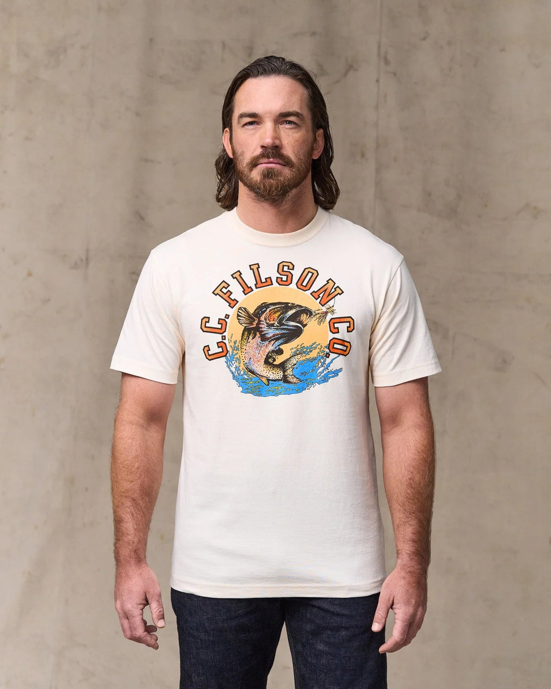Filson Men's Short Sleeve Dry Fly Graphic T-Shirt - Quest Outdoors