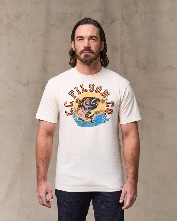 Filson Men's Short Sleeve Dry Fly Graphic T-Shirt - Quest Outdoors