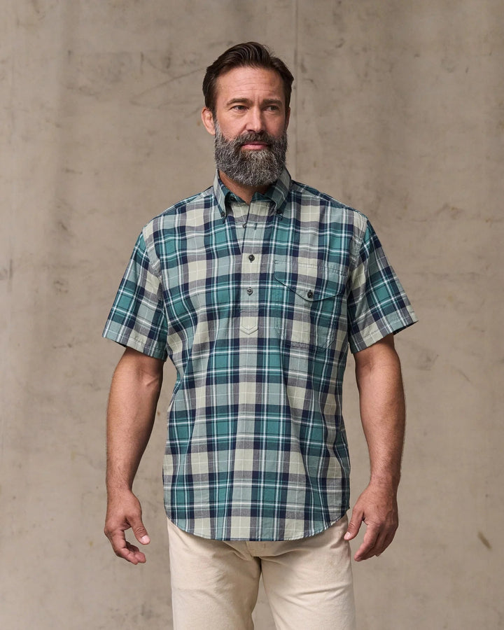Filson Men's Short Sleeve Madras Popover Shirt - Quest Outdoors