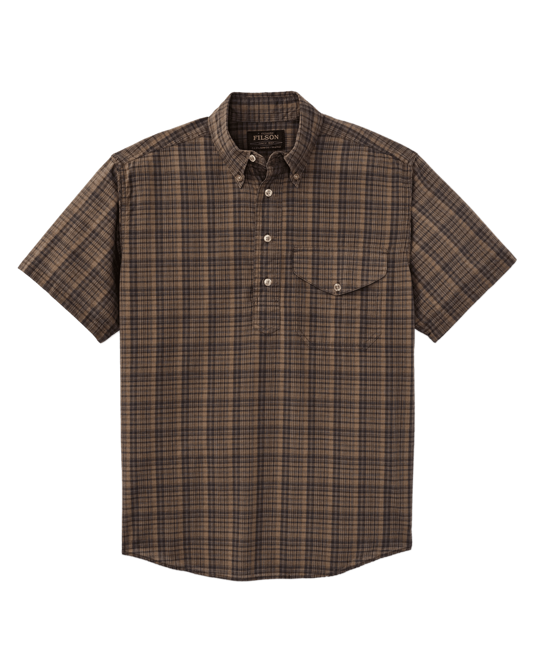 Filson Men's Short Sleeve Madras Popover Shirt - Quest Outdoors