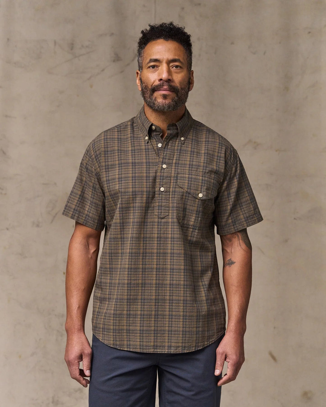 Filson Men's Short Sleeve Madras Popover Shirt - Quest Outdoors