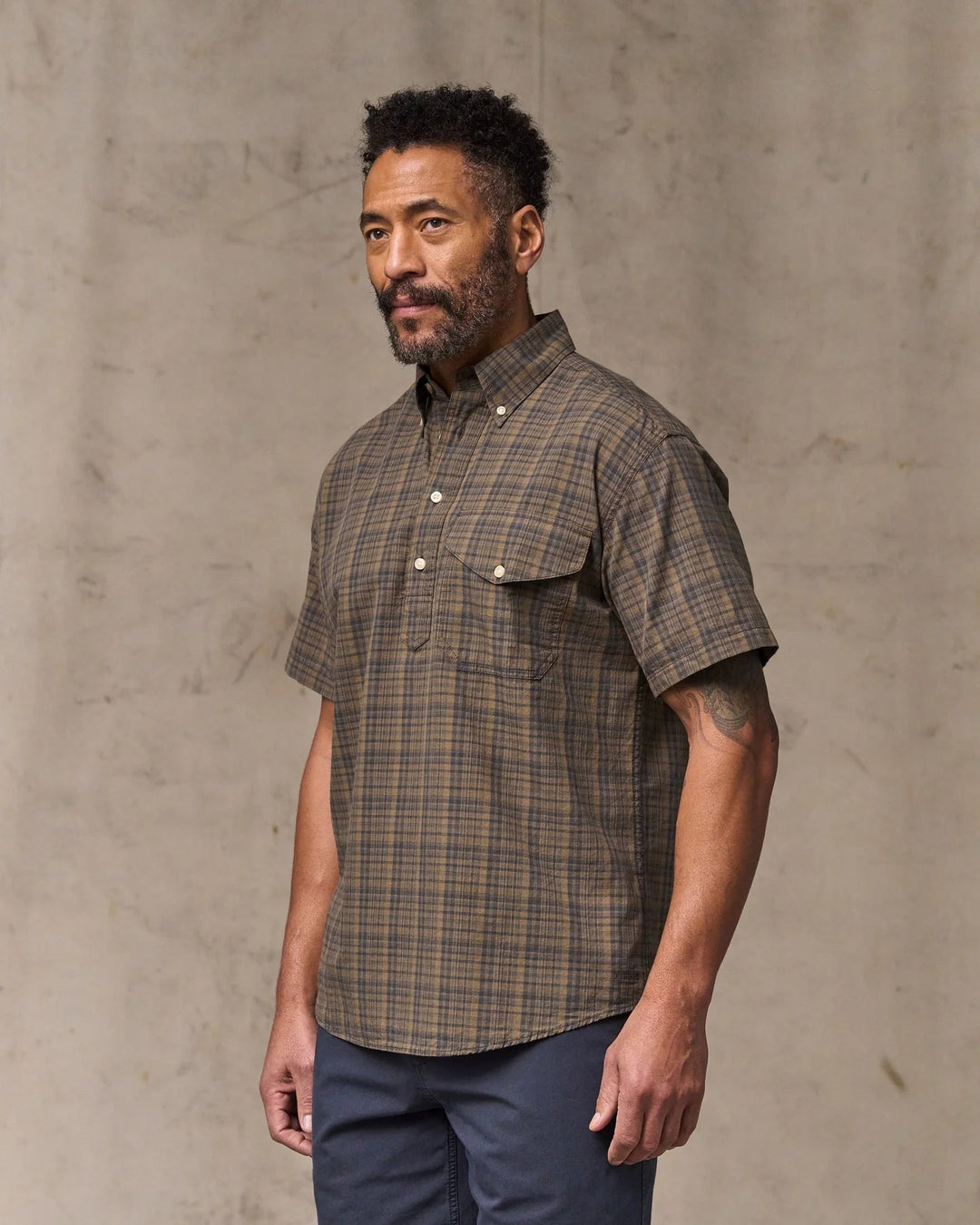 Filson Men's Short Sleeve Madras Popover Shirt - Quest Outdoors