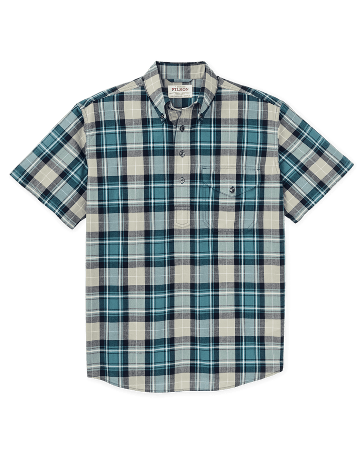 Filson Men's Short Sleeve Madras Popover Shirt - Quest Outdoors