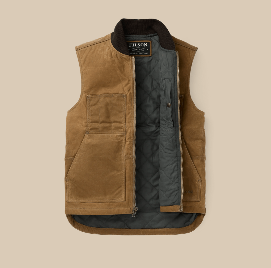 Filson Men's Tin Cloth Insulated Work Vest - Quest Outdoors