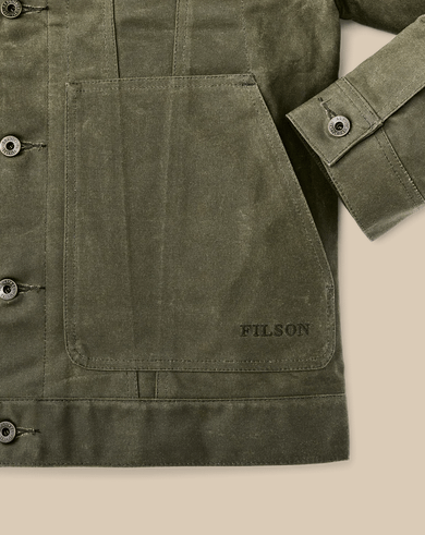 Filson Men's Tin Cloth Short Lined Cruiser Jacket - Quest Outdoors