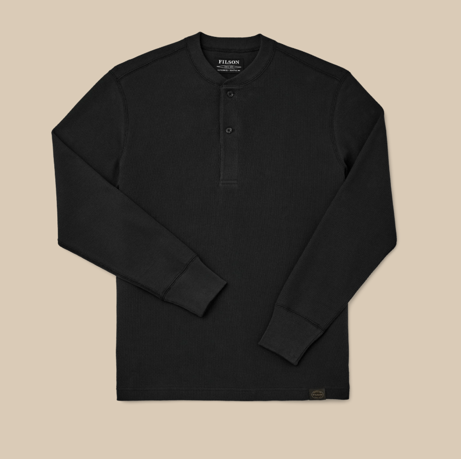 Filson Men's Waffle Knit Henley - Quest Outdoors