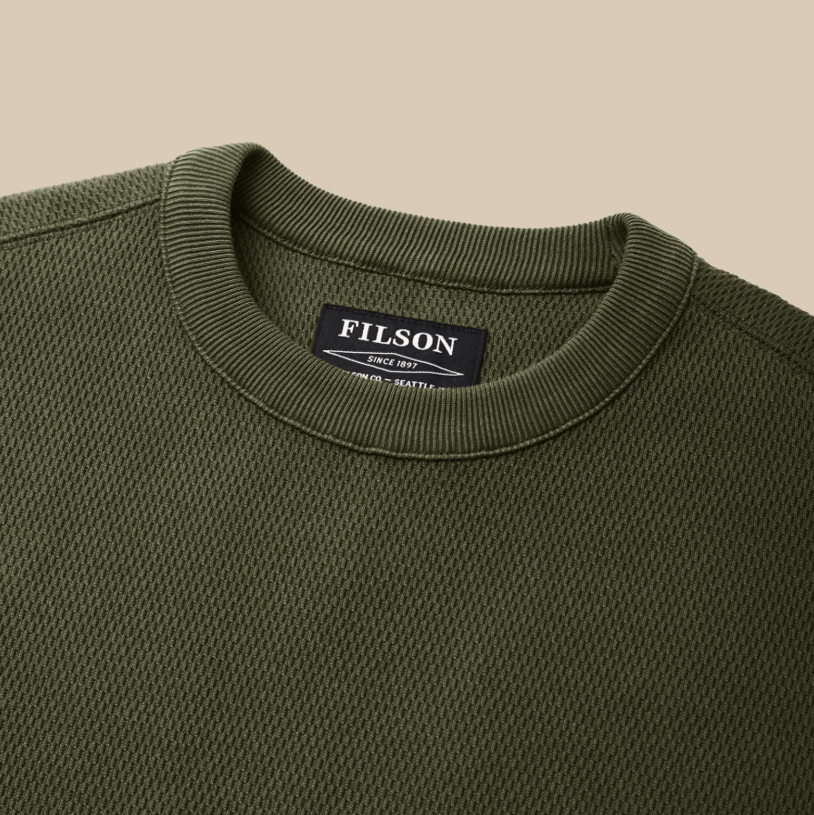 Filson Men's Waffle Knit Thermal Crewneck - Quest Outdoors