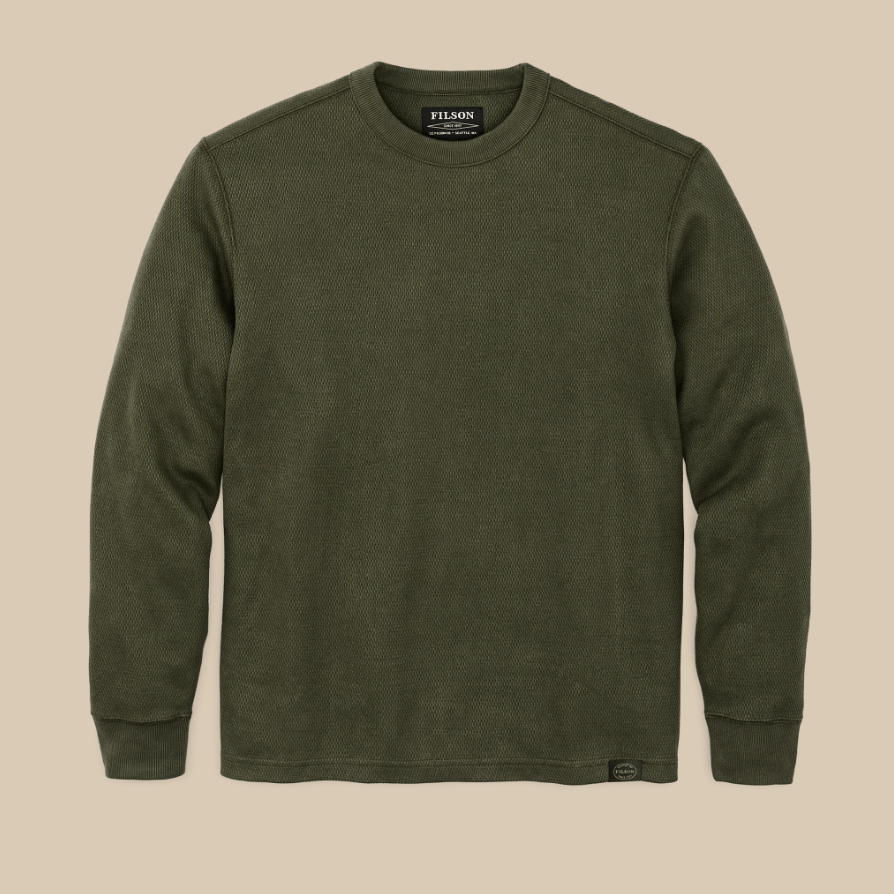 Filson Men's Waffle Knit Thermal Crewneck - Quest Outdoors