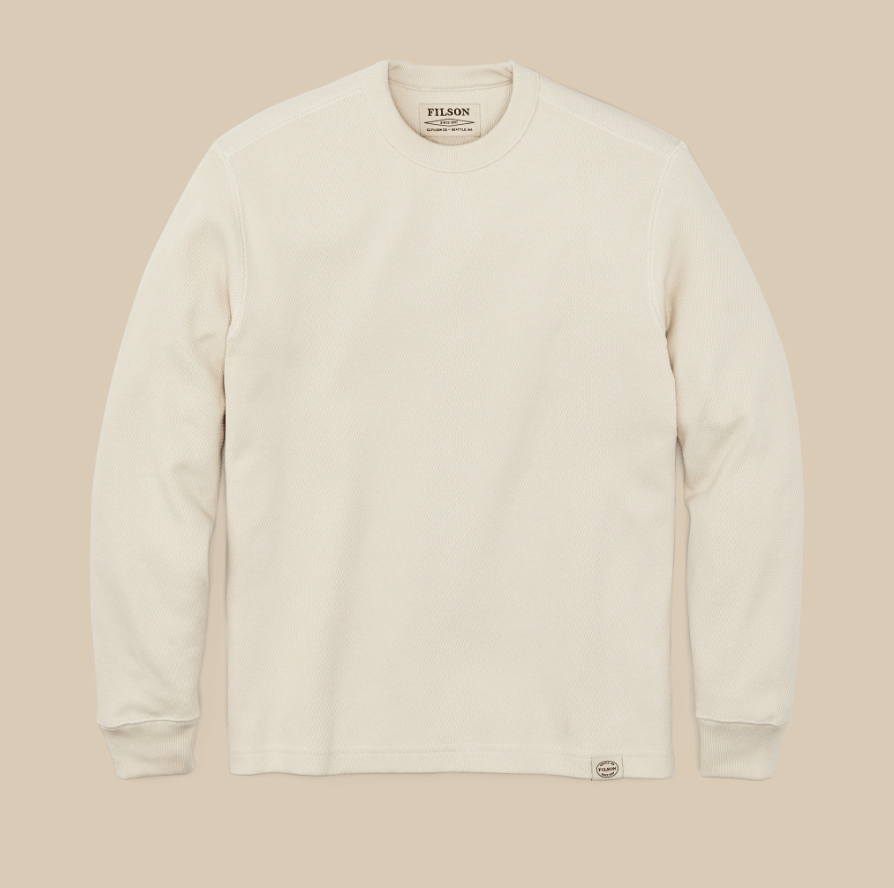 Filson Men's Waffle Knit Thermal Crewneck - Quest Outdoors
