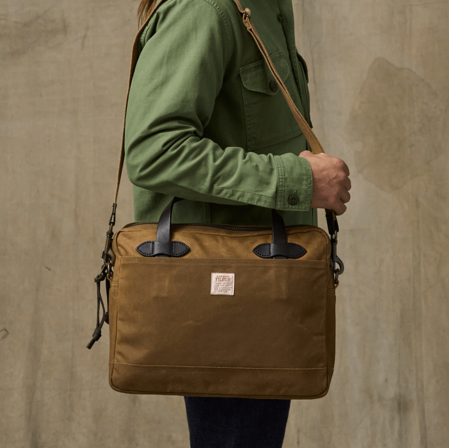 Filson Tin Cloth Compact Briefcase - Quest Outdoors