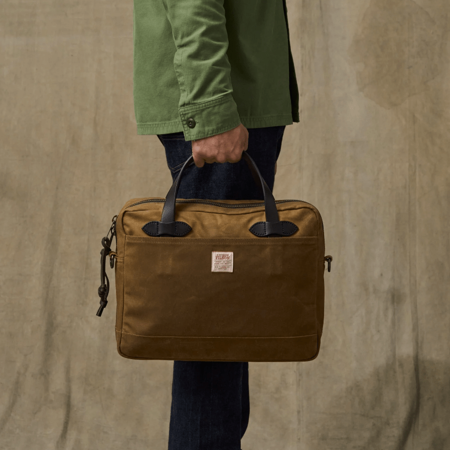 Filson Tin Cloth Compact Briefcase - Quest Outdoors