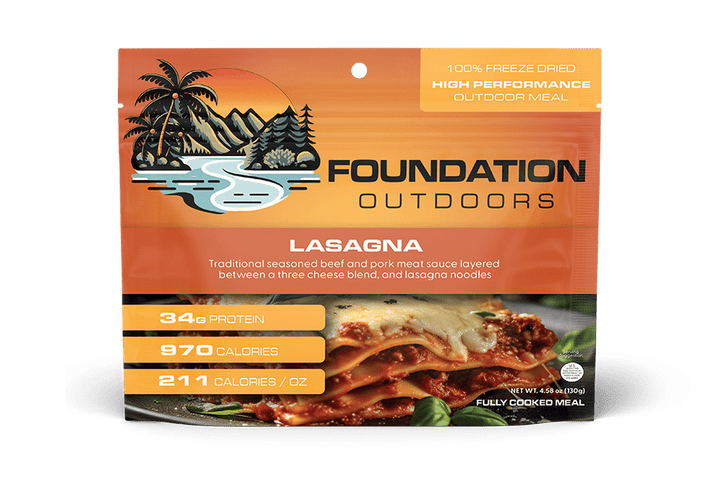 FOUNDATION Outdoors, Lasagna Meal - Quest Outdoors